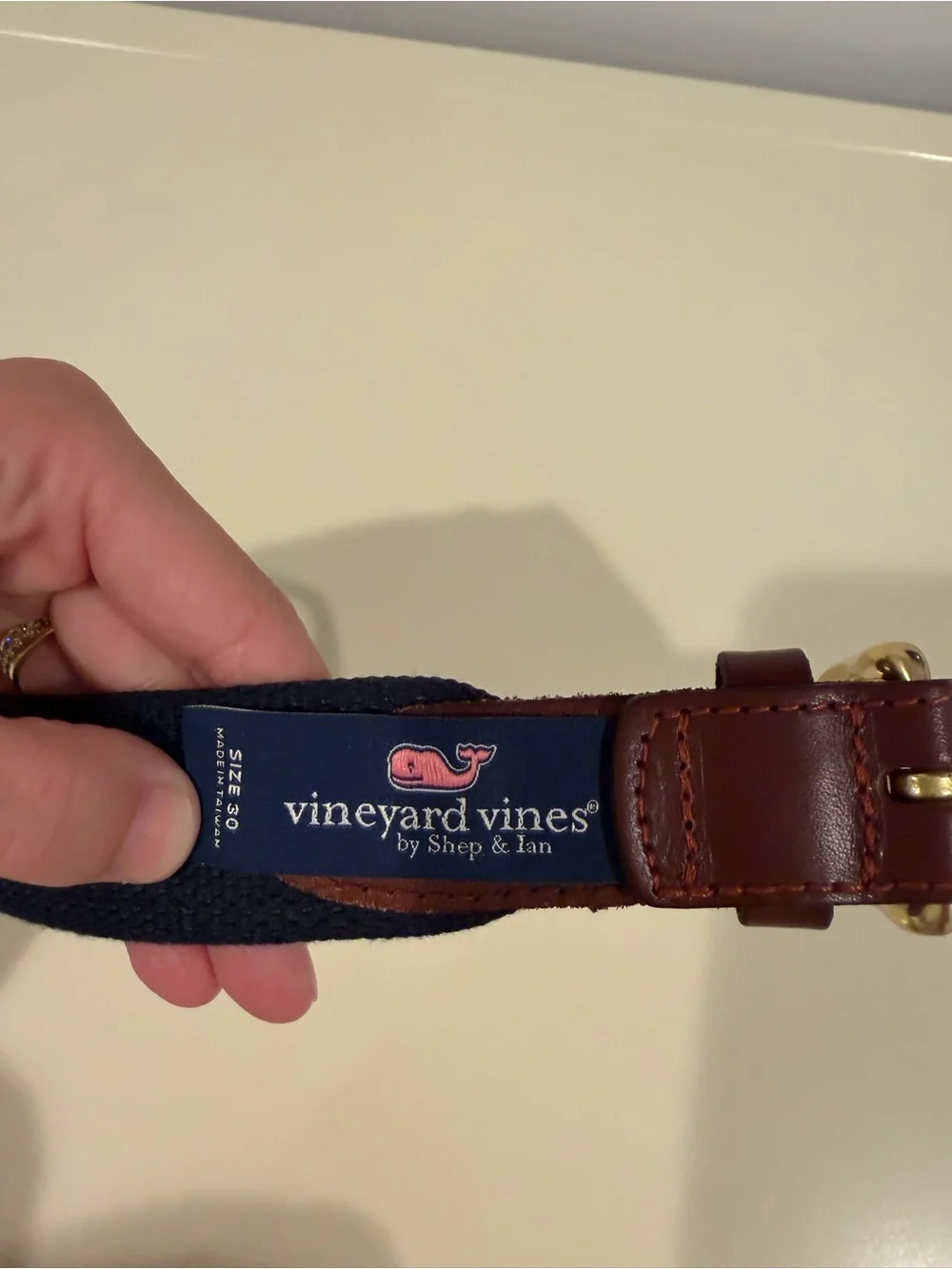 Vineyard Vines Wale Canvas Club Belt - size 30